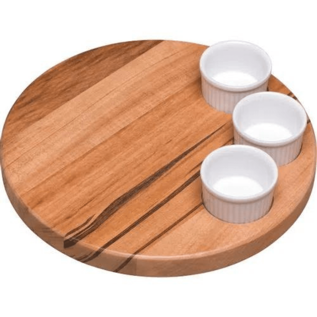 Kit para Petiscos em Madeira 4 Peças Tramontina - Ela Decora