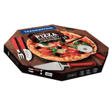 Kit para Pizza em Aço Inox Preto 14 Peças Tramontina - Ela Decora