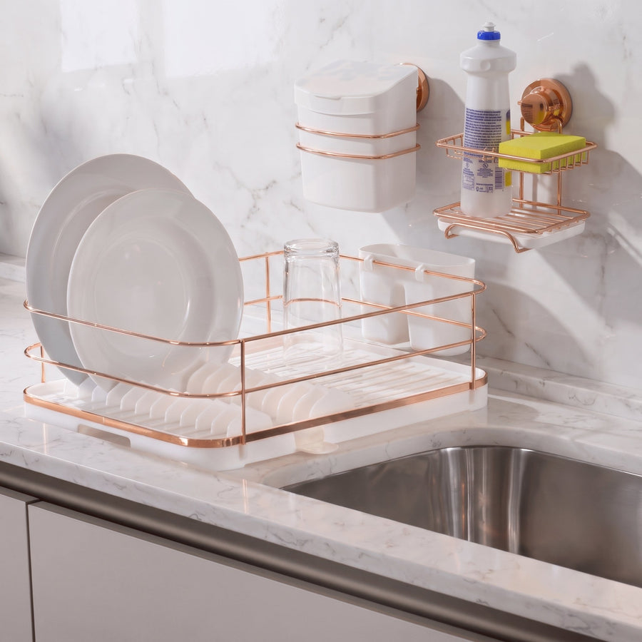 Kit Pia Organizada Rose Gold 3 Peças