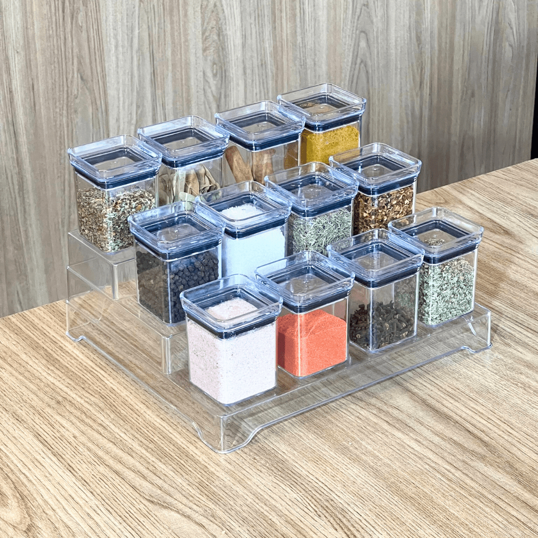 Kit Porta Temperos Lumini 13 Peças - Ela Decora