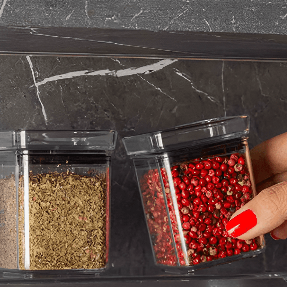 Kit Porta Temperos Lumini 7 Peças - Ela Decora