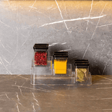 Kit Porta Temperos Lumini com Tampa Preta 13 Peças - Ela Decora