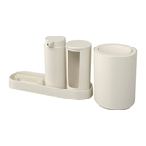 Kit Serene para Banheiro Bege 4 Peças - Ela Decora