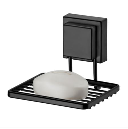 Kit Suporte Para Shampoo + Saboneteira com Ventosa Preto - Ela Decora