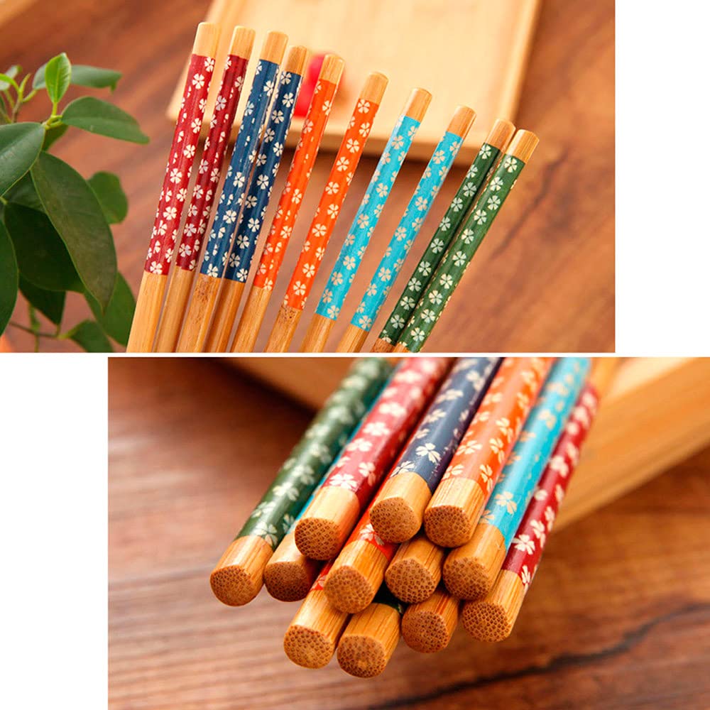Jogo de Hashi 10 Peças Colorido 24cm