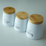 Lata Porta Condimentos Sunshine Sugar Branco 800ml - Ela Decora