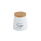Lata Porta Condimentos Sunshine Sugar Branco 800ml - Ela Decora