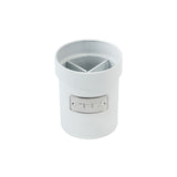 Lata Porta Utensílios e Talheres Matte Branco 14cm x 11cm Yoi 811500109 - Ela Decora