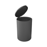 Lixeira com Aro Interno Serene Chumbo 5 Litros - Ela Decora