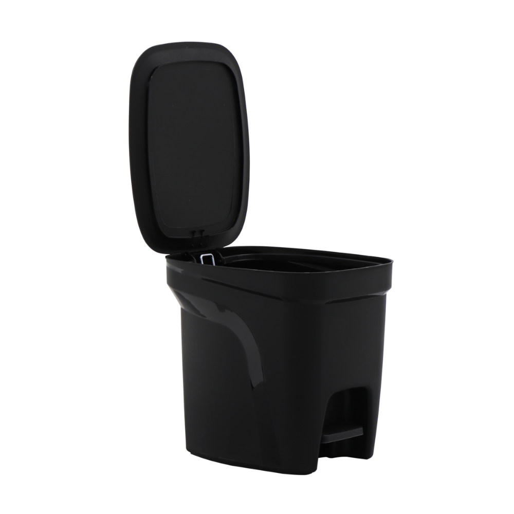Lixeira Compact 7 Litros Preta Pedal Tramontina - Ela Decora