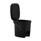 Lixeira Compact 7 Litros Preta Pedal Tramontina - Ela Decora