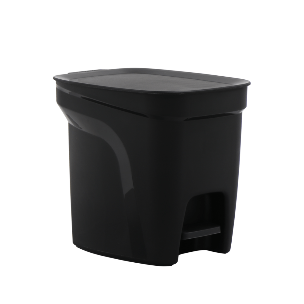 Lixeira Compact 7 Litros Preta Pedal Tramontina - Ela Decora