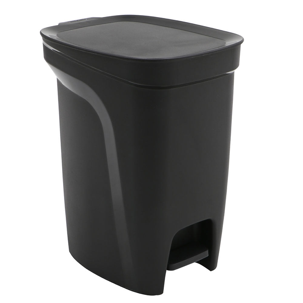 Lixeira Compact CZ 10L Preta Tramontina - Ela Decora