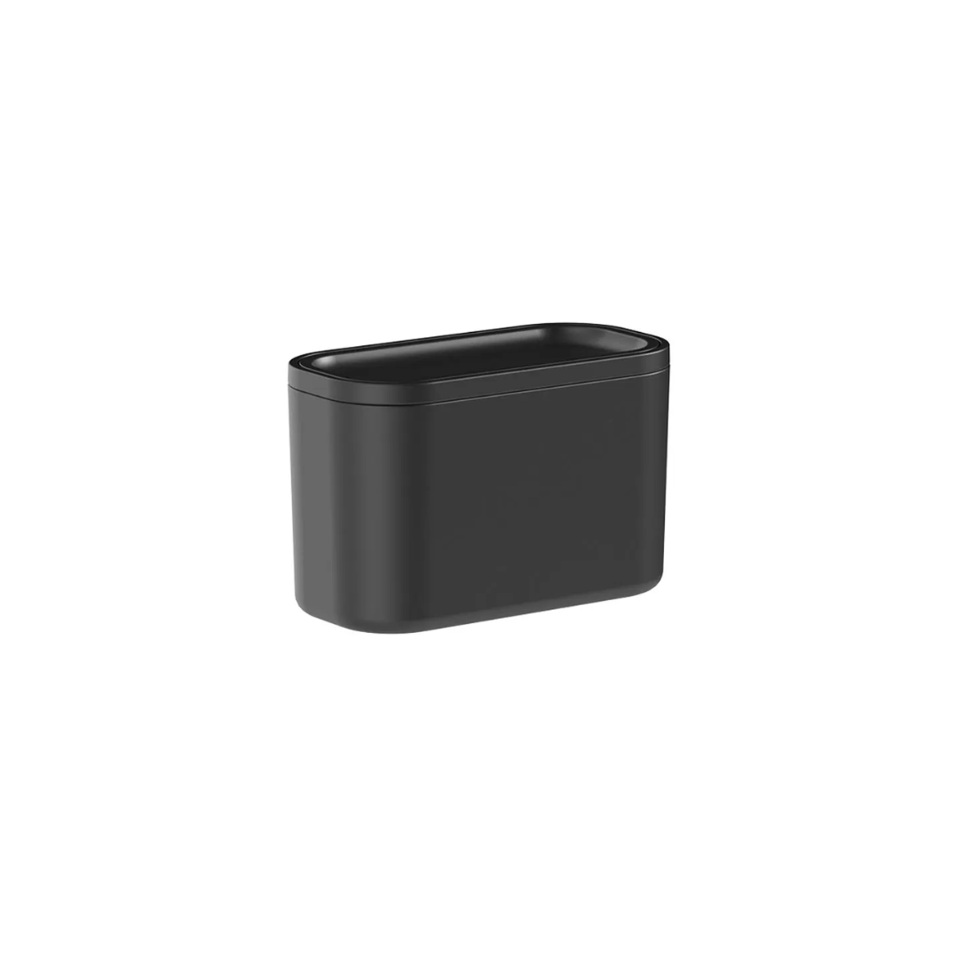 Lixeira de Bancada Basculante Bold Preta 1 Litro - Ela Decora