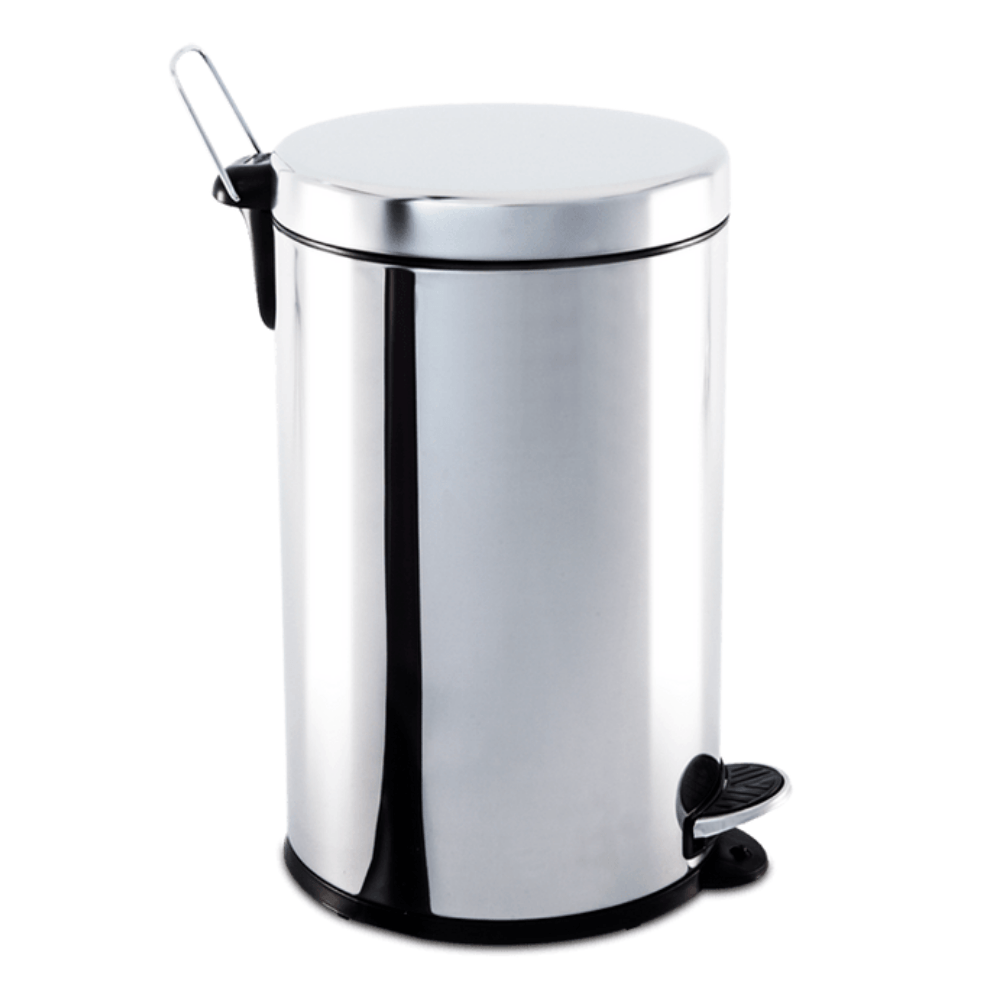 Lixeira em Inox com Pedal - 12 Litros - Ela Decora
