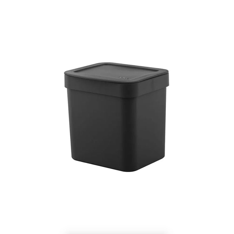 Lixeira Trium 2,5 Litros Preta - Ela Decora