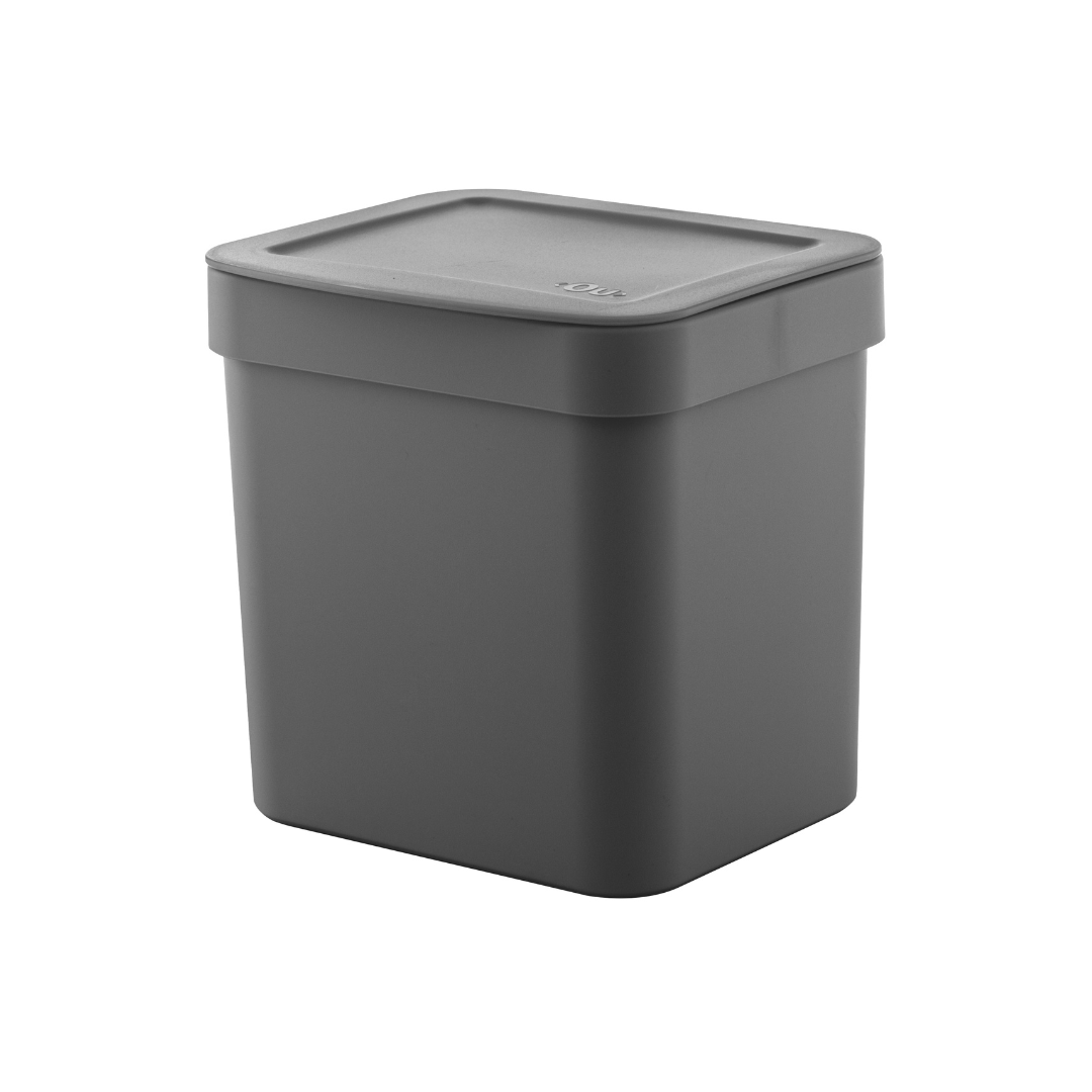 Lixeira Trium Chumbo - 2,5 Litros - Ela Decora