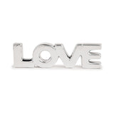 Love em Porcelana Cromado 21cm - Ela Decora