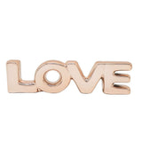 Love em Porcelana Rose Gold 21cm - Ela Decora