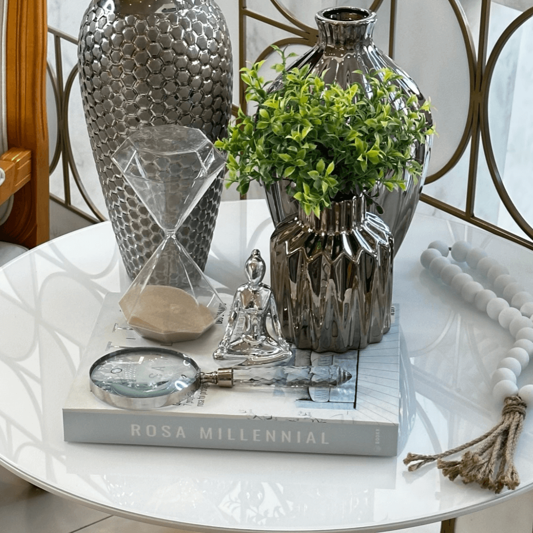 Lupa de Aumento em Vidro Transparente 22,5cm - Ela Decora