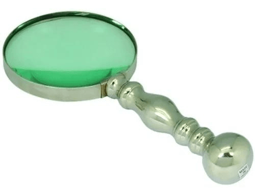 Lupa de Aumento Estilo Indiana 10cm - Ela Decora