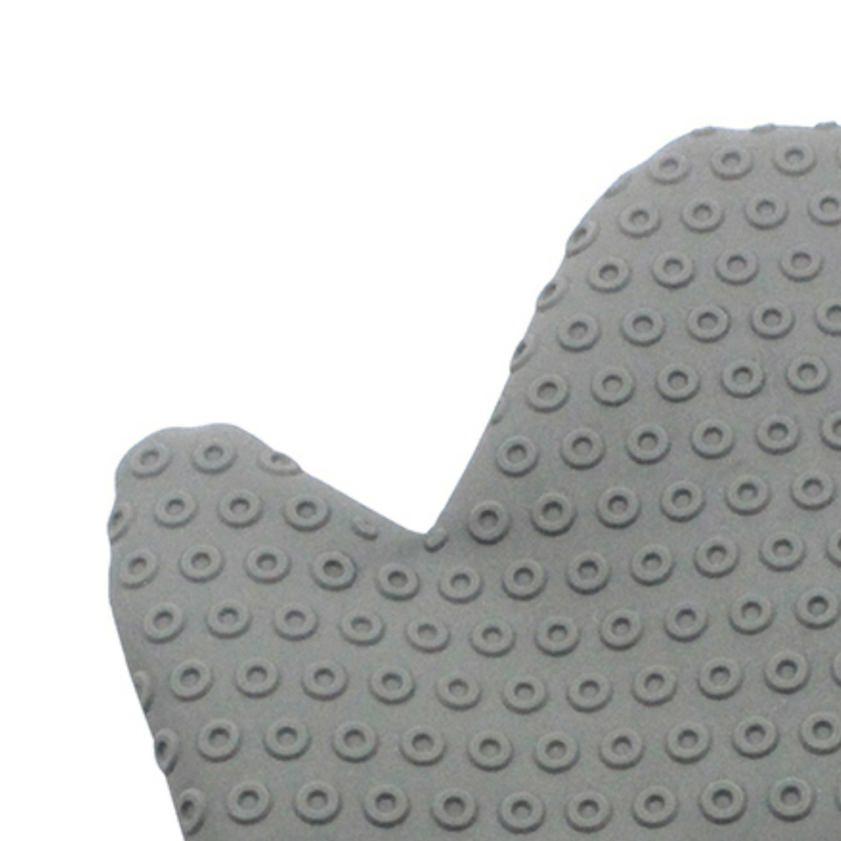 Luva Easy Grill em Tecido Preto e Silicone Cinza - Ela Decora