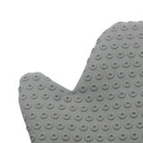 Luva Easy Grill em Tecido Preto e Silicone Cinza - Ela Decora