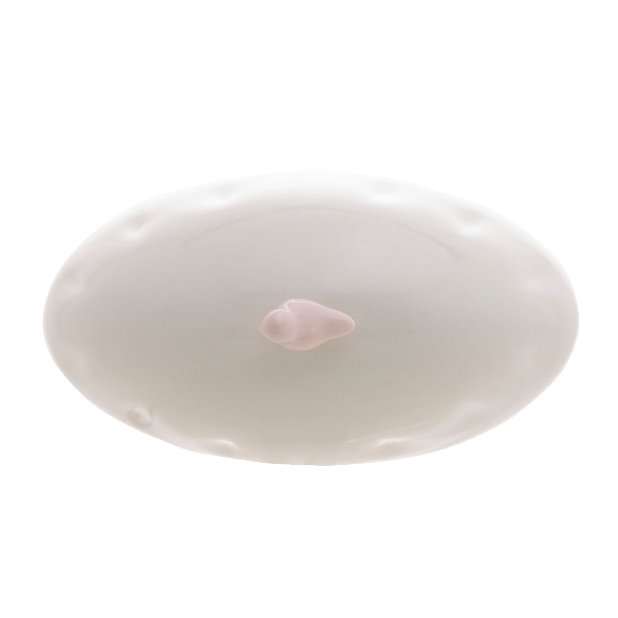 Manteigueira com Tampa em Porcelana Birds Branca 16cm - Ela Decora