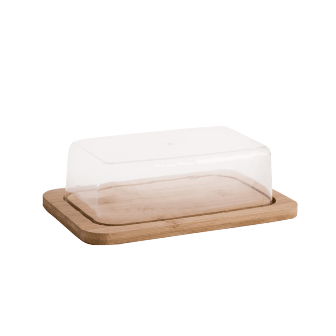 Manteigueira em Bambu com Tampa Ecokitchen 20cm - Ela Decora
