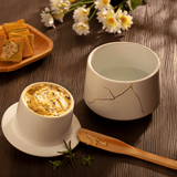 Manteigueira Francesa Brisa Branco 250g - Ela Decora