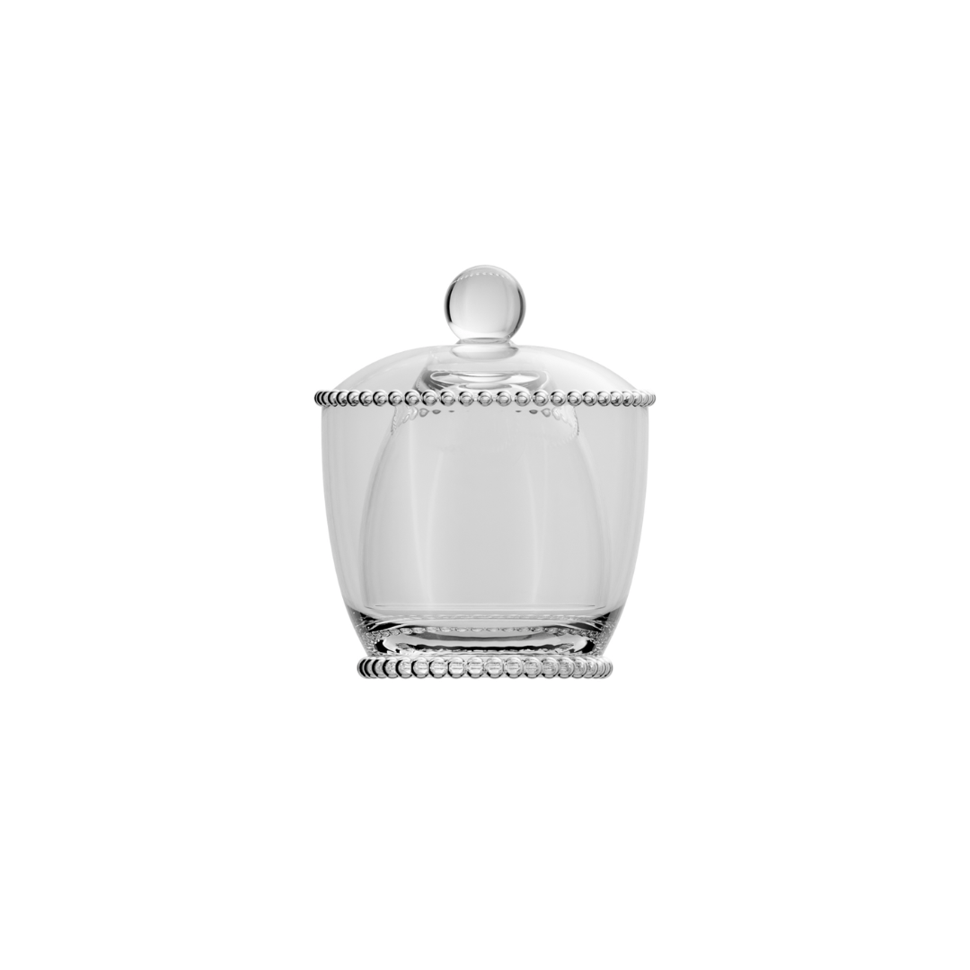 Manteigueira Francesa de Vidro com Tampa Pearl 155ml - Ela Decora