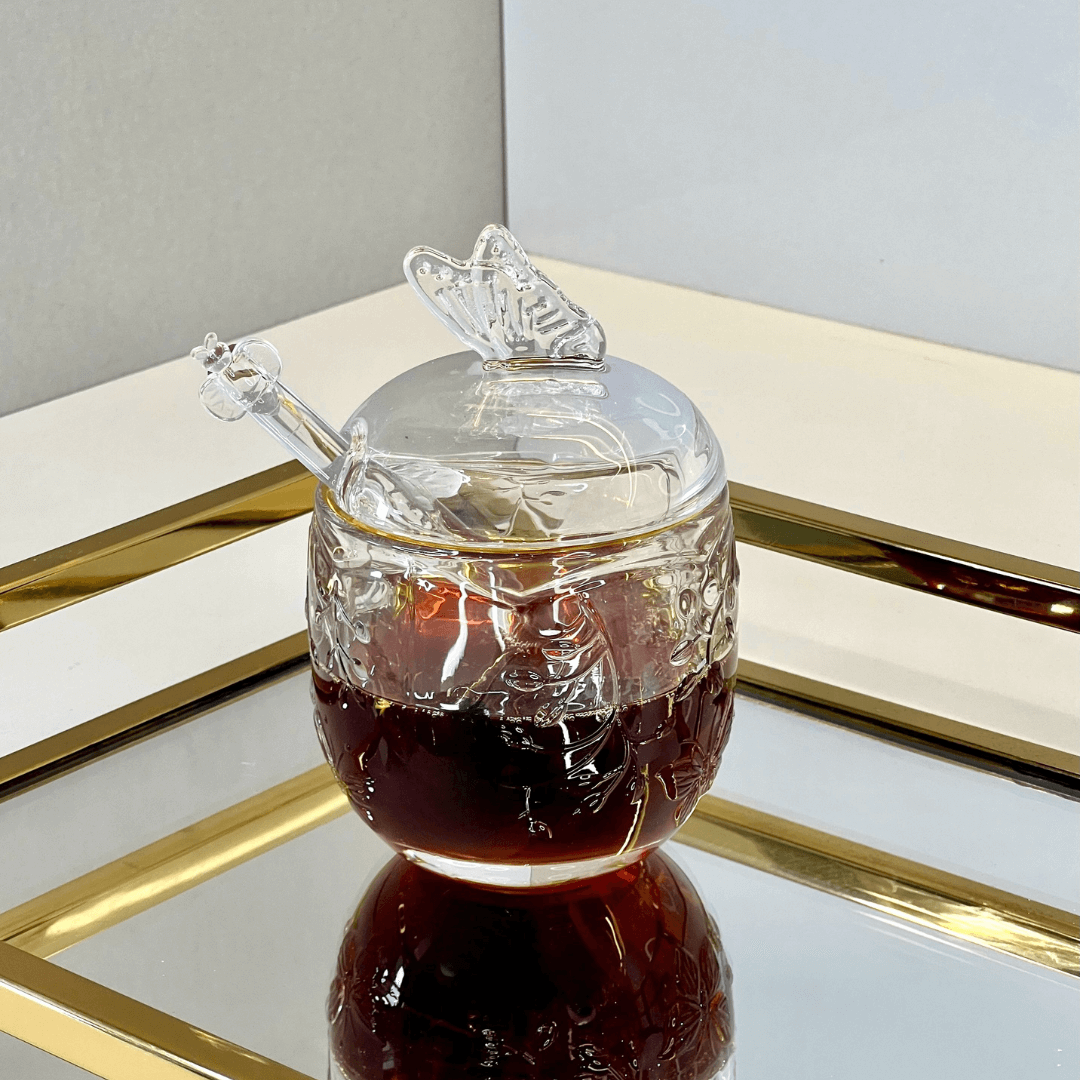 Meleira com Pegador de Cristal New Butterfly com Fio de Ouro 250ml - Ela Decora