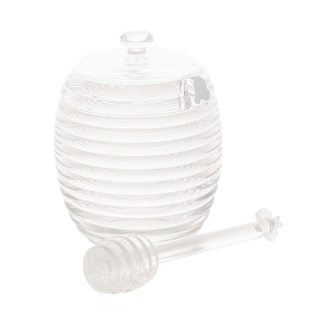 Meleira Cristal de Chumbo Colmeia com Pegador 210ml - Ela Decora