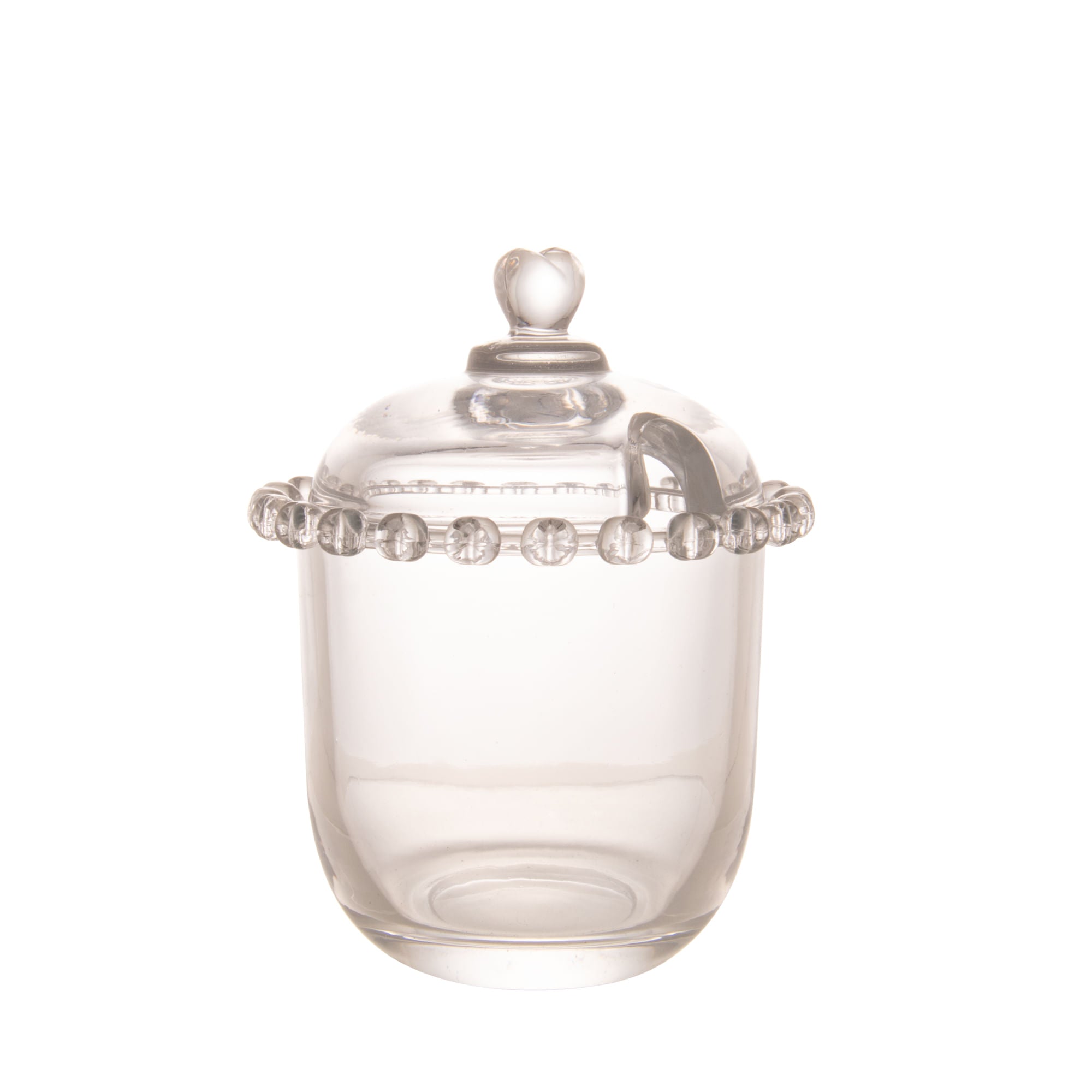 Meleira de Cristal Chumbo com Pegador e Detalhes em Formato de Coração - Ela Decora