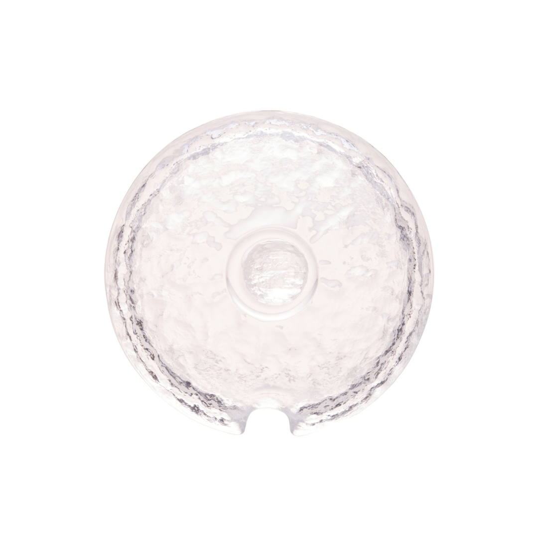 Meleira de Cristal Martelado com Colher e Tampa com Fio de Ouro Petra - Ela Decora