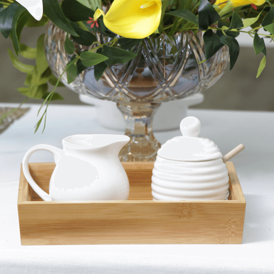 Meleira New Bone Mary com Pegador em Porcelana Branco 11,5cm - Ela Decora