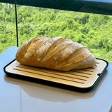 Tábua Migalheira Lume Plástico e Bambu Preto 33cm