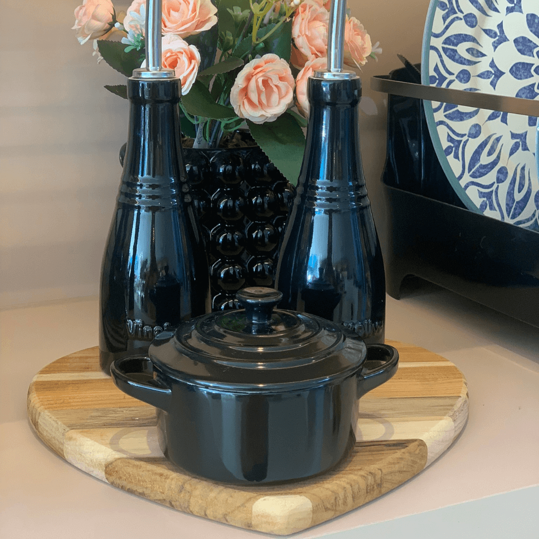 Mini Cocotte Caçarola Cerâmica Black Ônix Le Creuset - 14 cm - Ela Decora