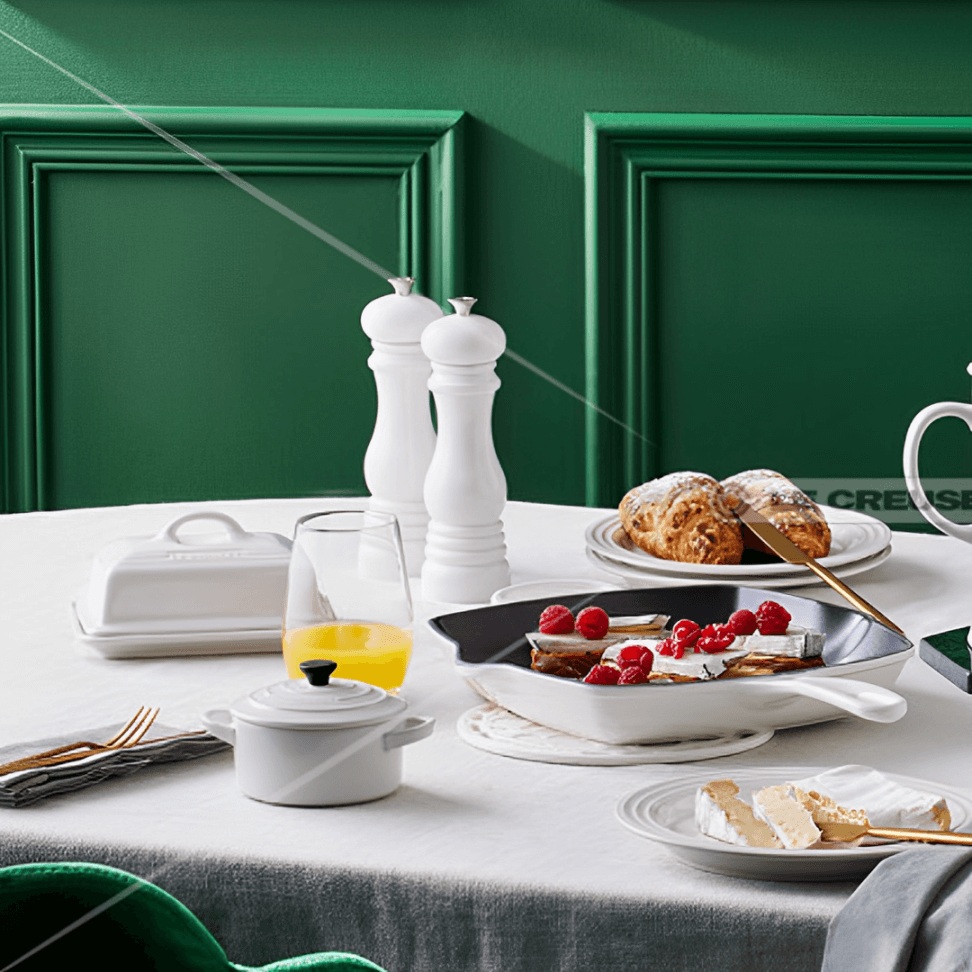 Mini Cocotte Caçarola Cerâmica Branca Le Creuset - 14 cm - Ela Decora