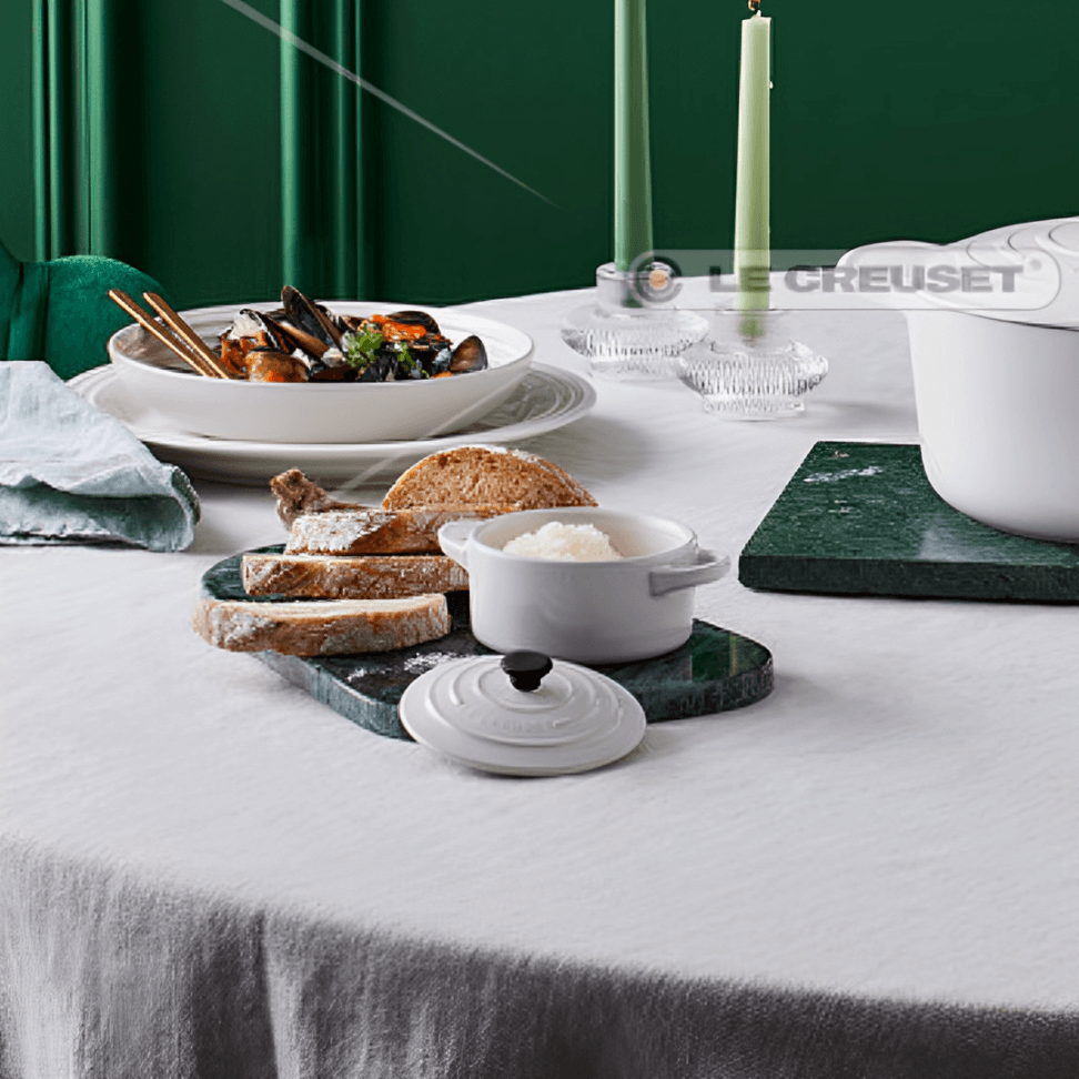 Mini Cocotte Caçarola Cerâmica Branca Le Creuset - 14 cm - Ela Decora