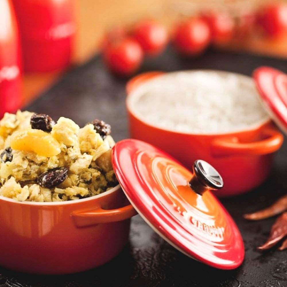 Mini Cocotte Caçarola Cerâmica Laranja Le Creuset - 14 cm - Ela Decora