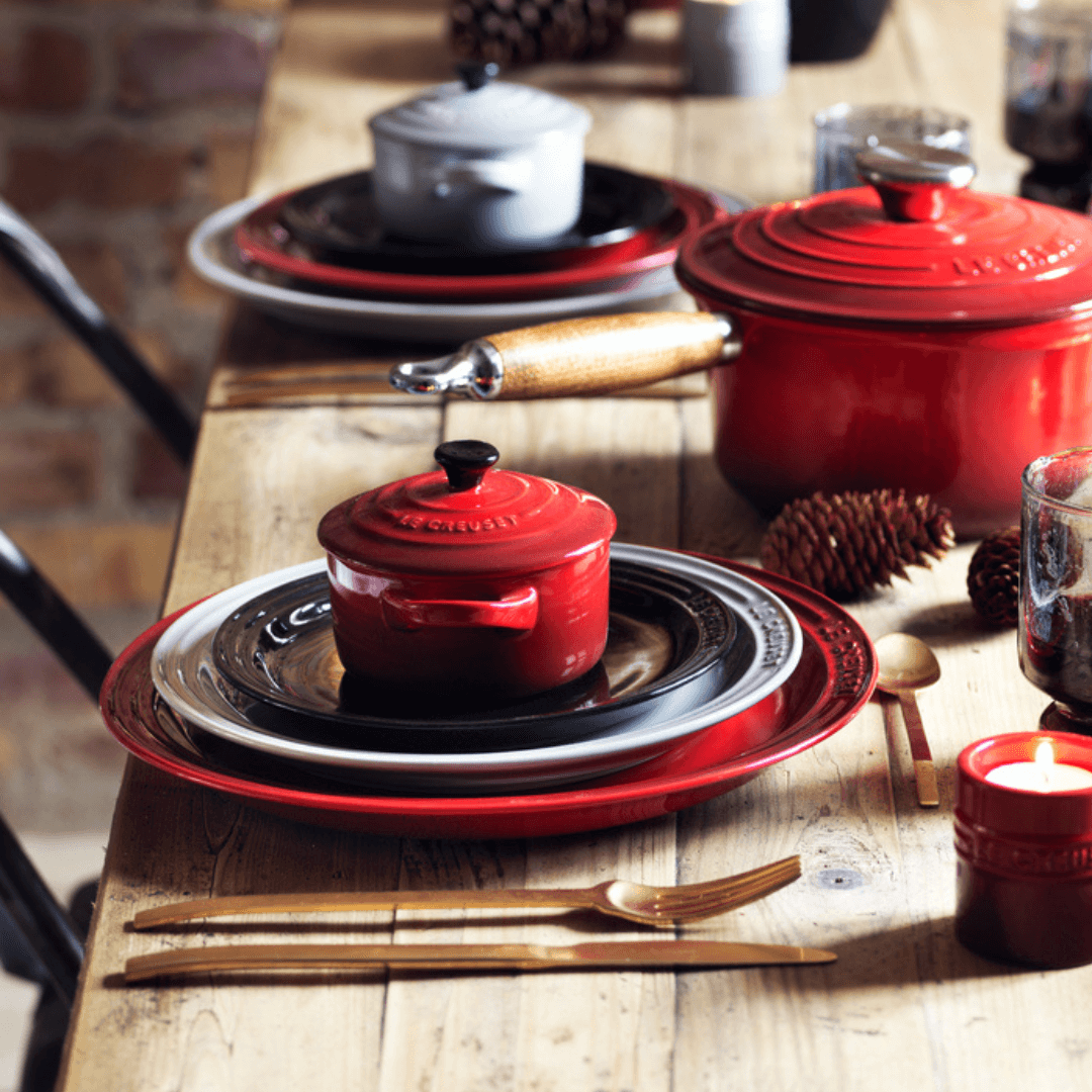 Mini Cocotte Caçarola Cerâmica Vermelha Le Creuset - 14 cm - Ela Decora