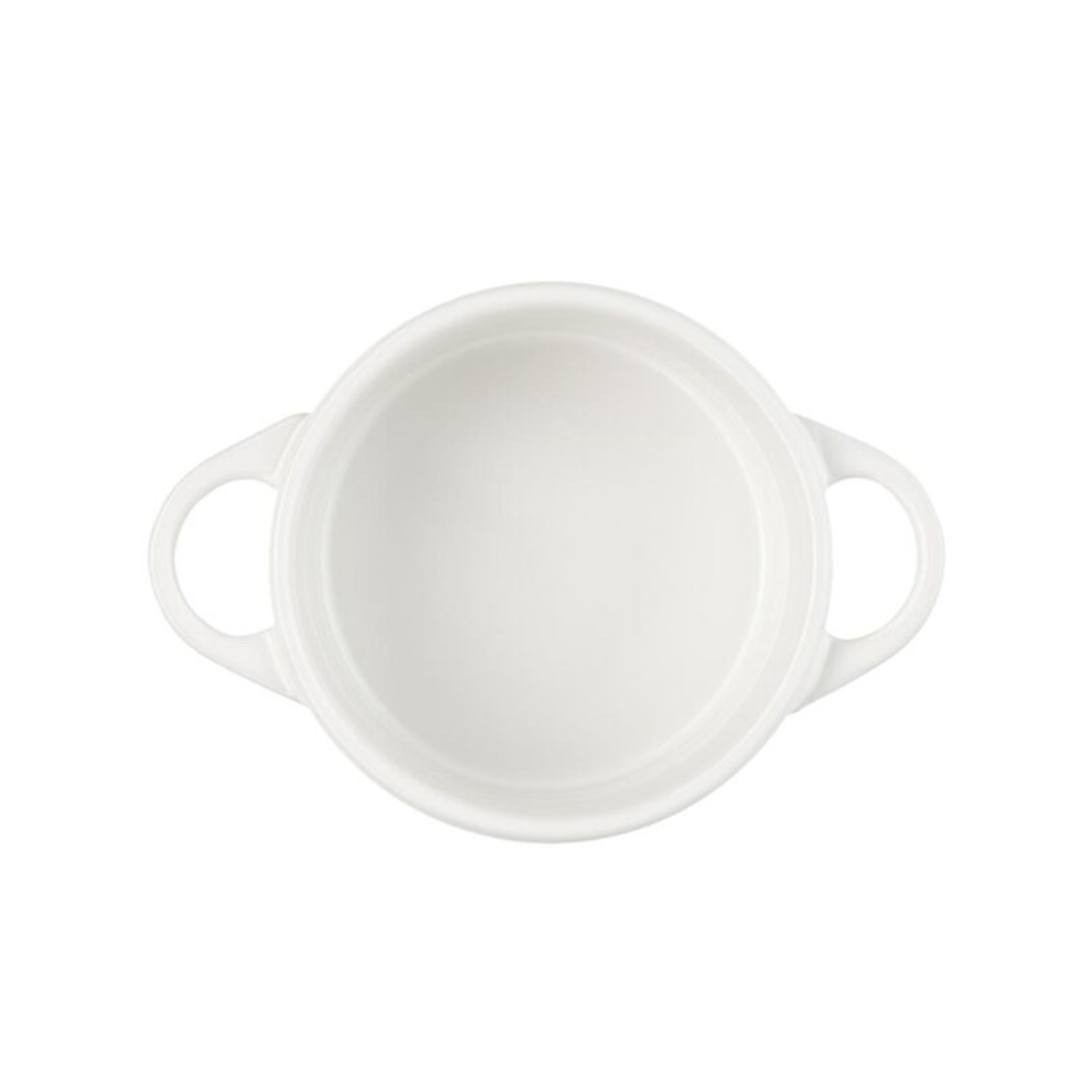 Mini Cocotte Meringue com Pegador Preto 10cm Le Creuset - Ela Decora