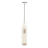 Mini Mixer Elétrico para Bebidas em Aço Inox e Plástico Branco - Ela Decora