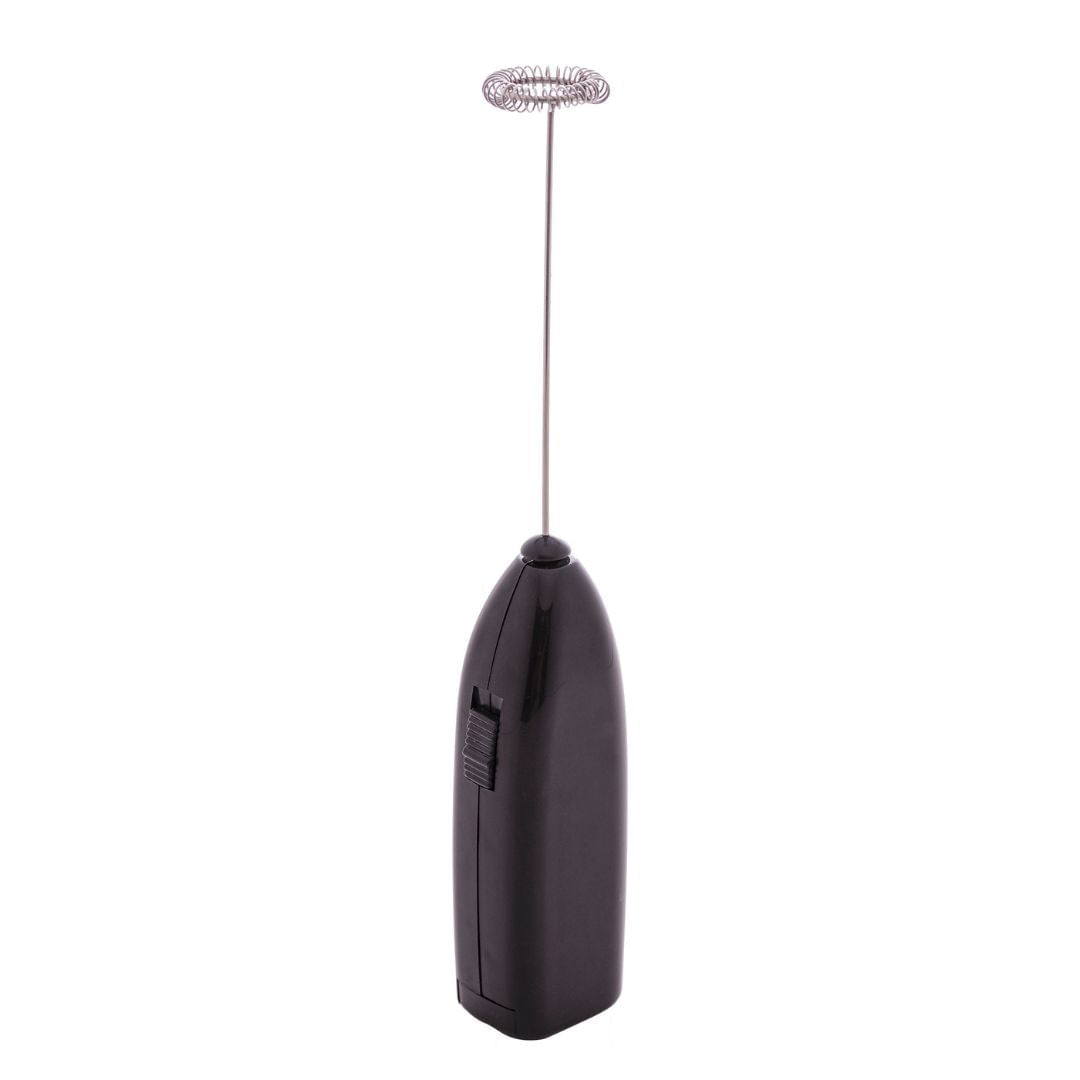 Mini Mixer Elétrico para Bebidas em Aço Inox e Plástico Preto - Ela Decora
