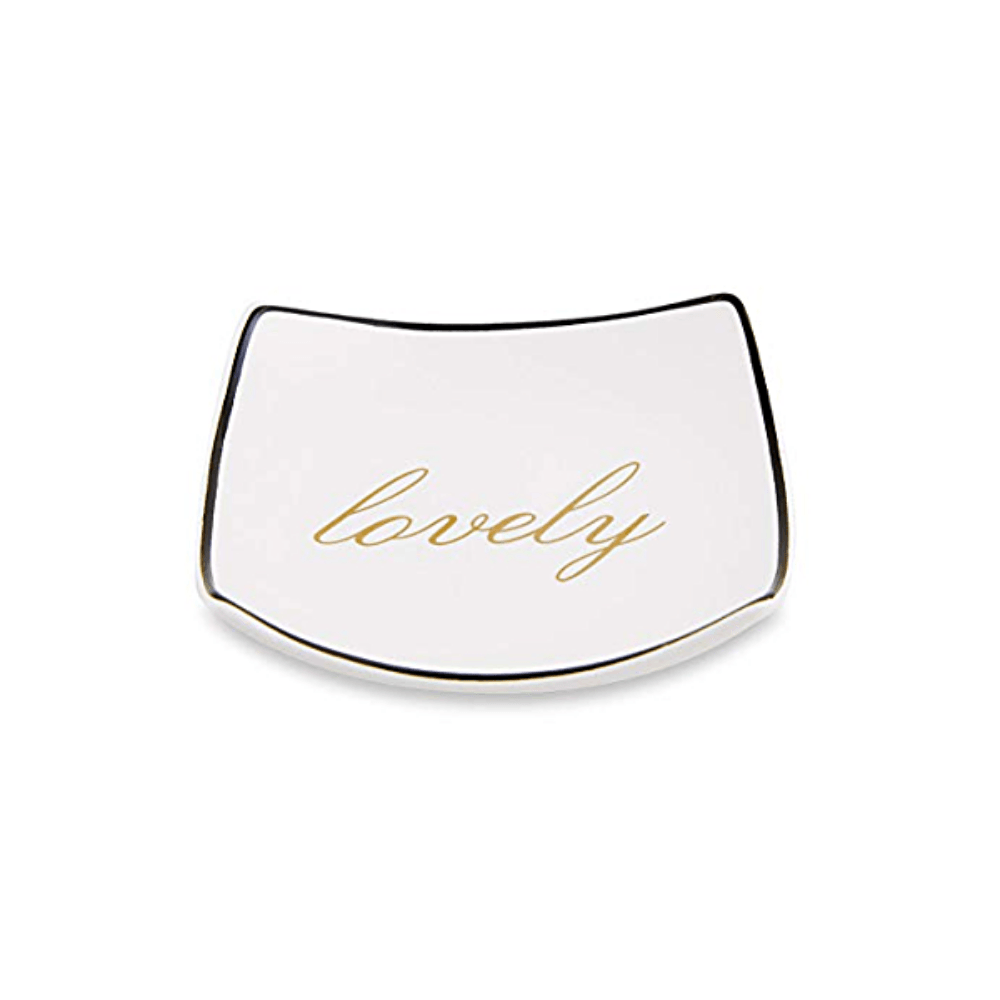 Mini Prato Cerâmica Quadrado Lovely - 10 cm - Ela Decora