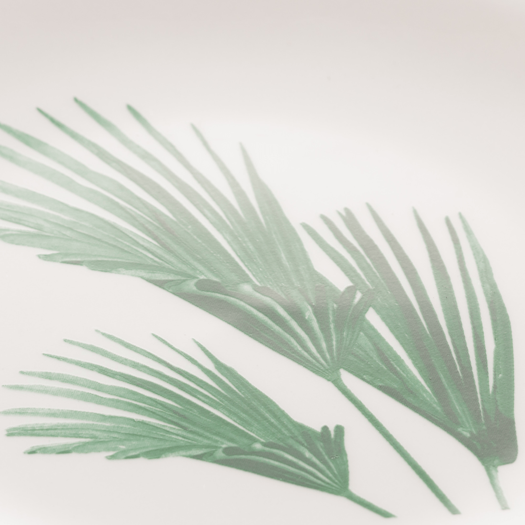 Mini Prato Decorativo Porcelana Leaf Redondo - 15 cm - Ela Decora