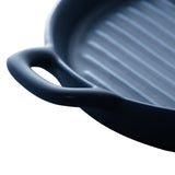 Mini Travessa Grill Redonda Porcelana Nordica Azul Marinho Matt - 20cm - Ela Decora