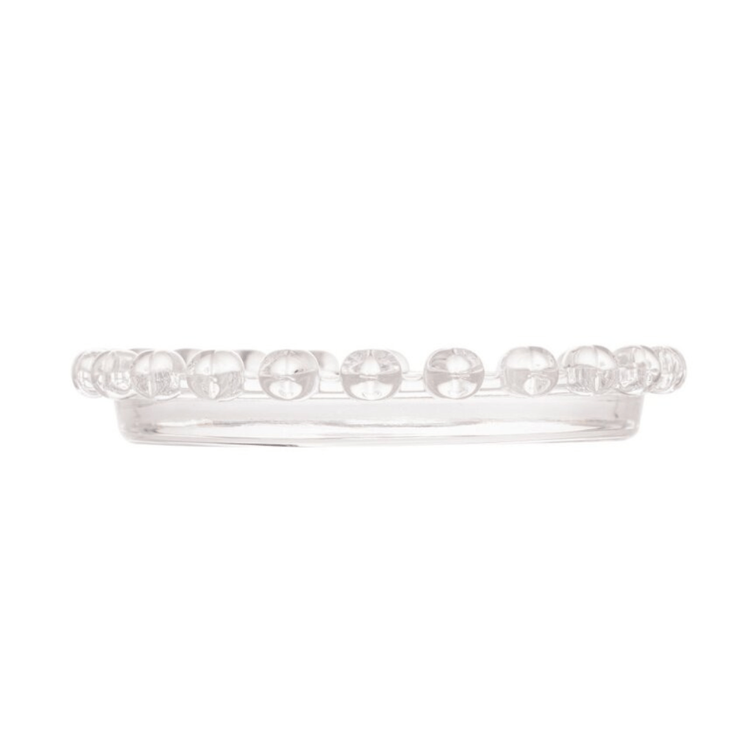 Mini Travessa Redonda em Cristal de Chumbo Coração 9,5cm - Ela Decora