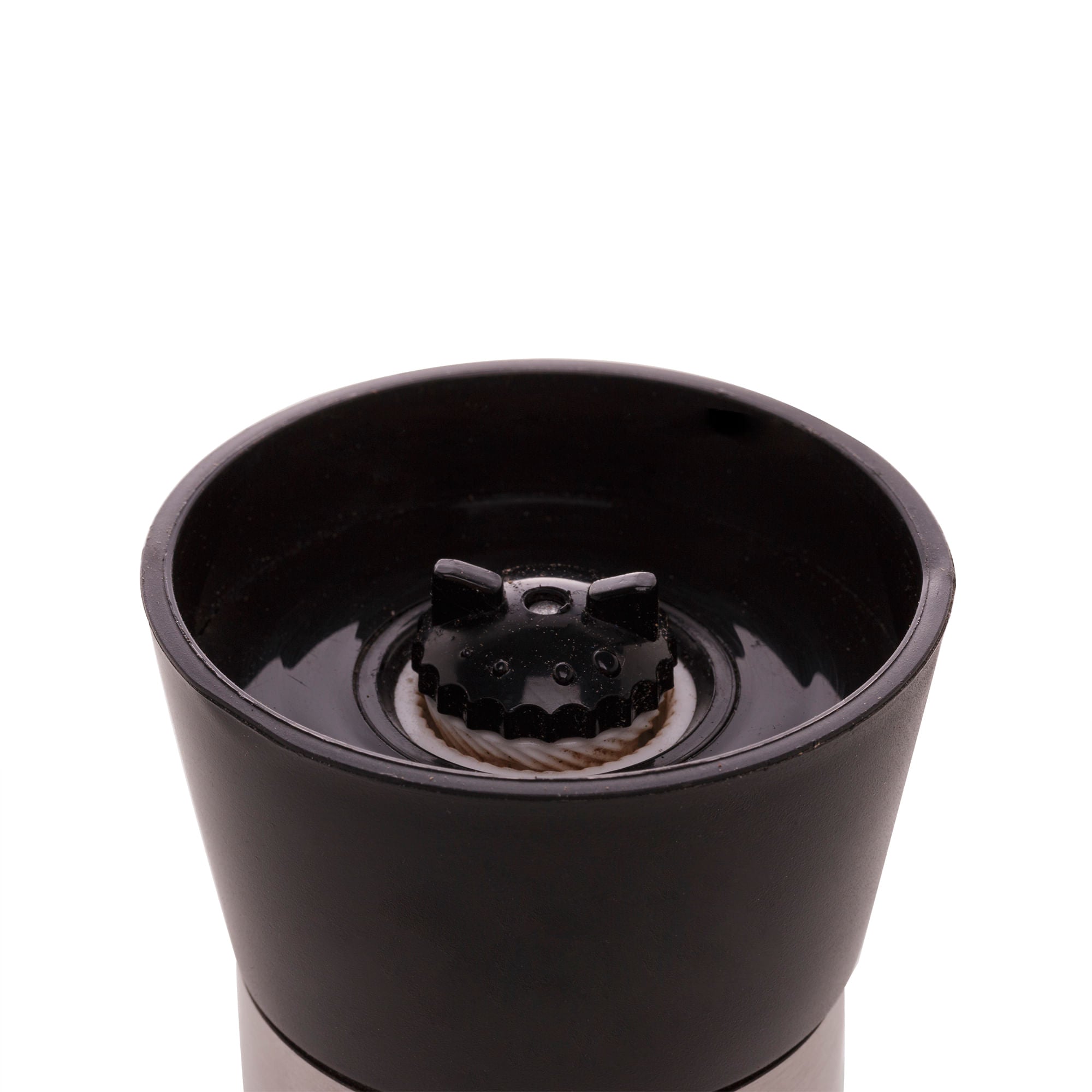 Moedor de Tempero em Vidro com Tampa Preta 170ml - Ela Decora